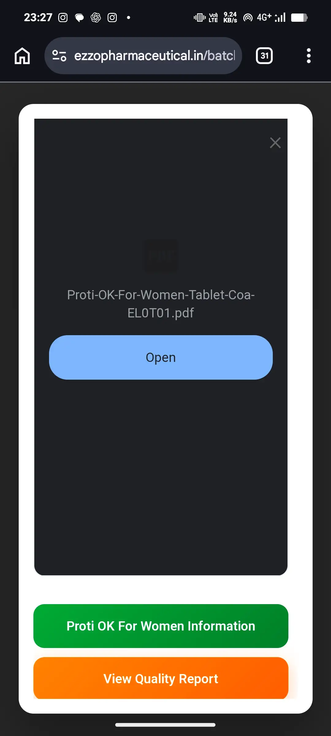 Step 4 - View quality report